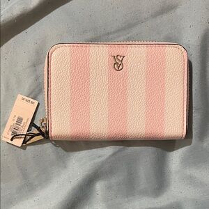VS Pink Striped Wallet
